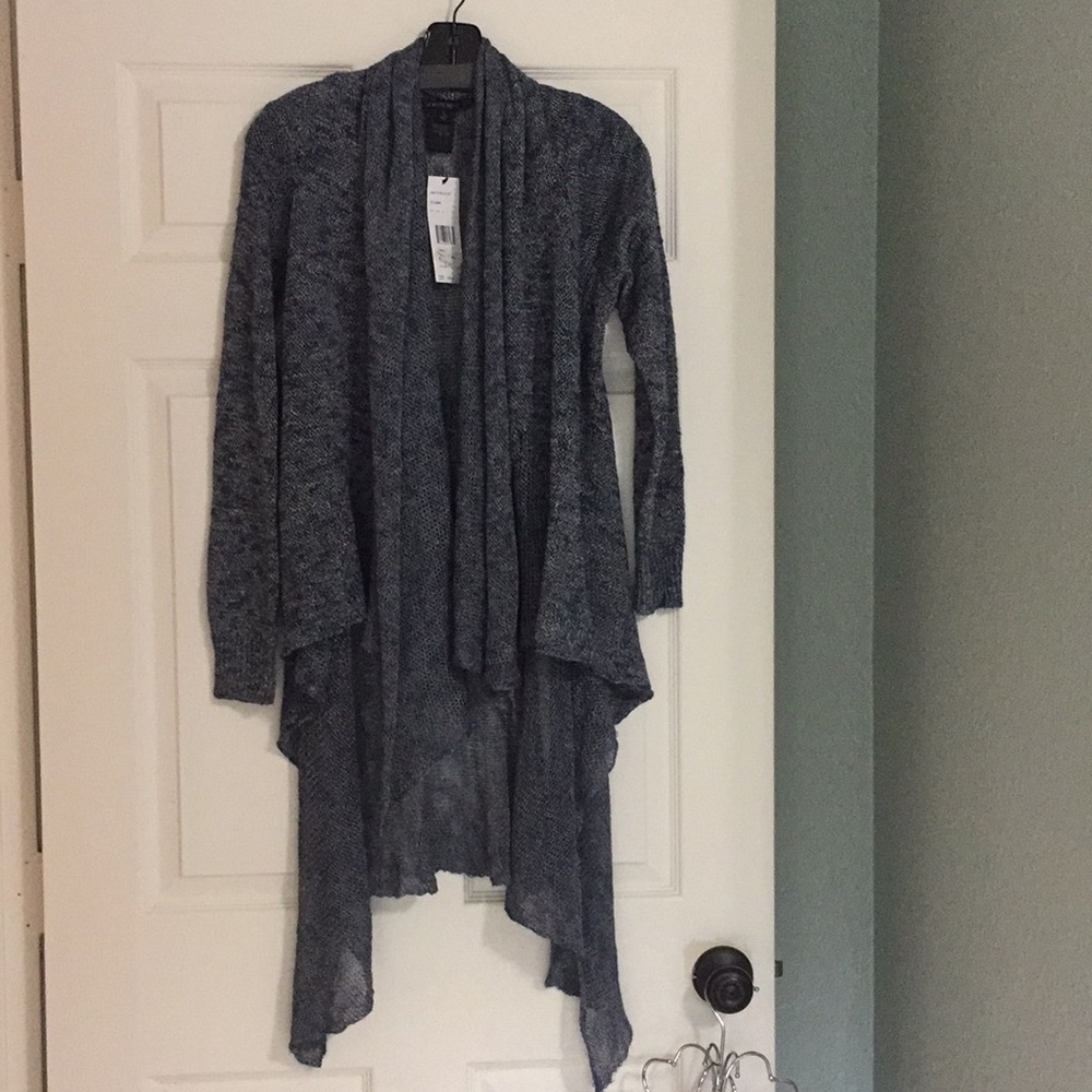NWT Blue knit duster